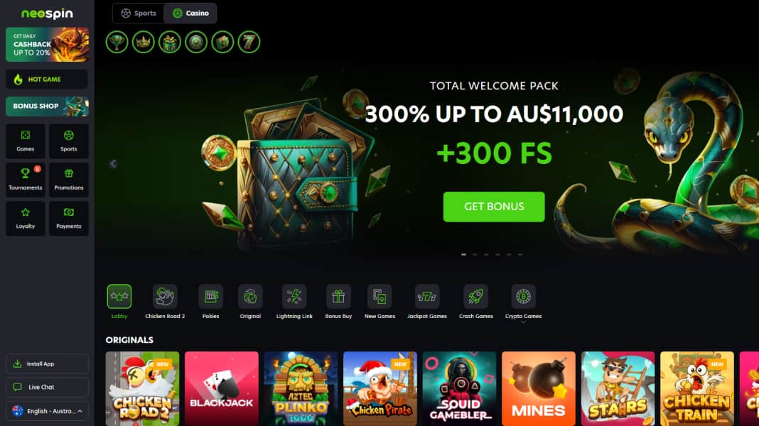 NeoSpin aussie online casino