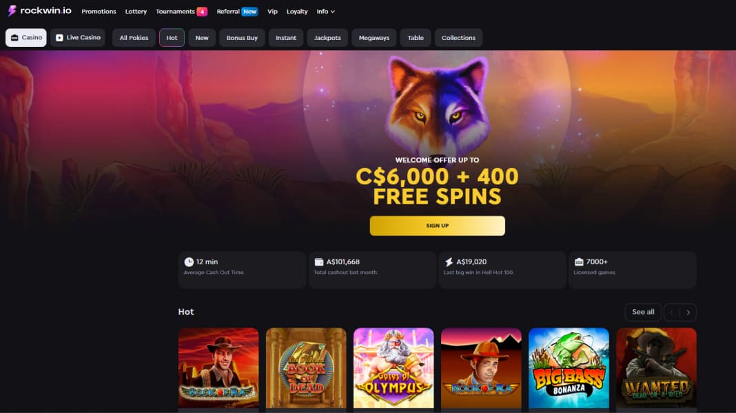 RockWin.io aussie online casino